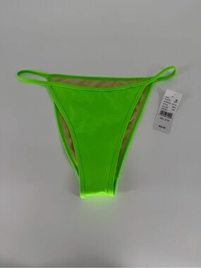 Blue Hour Neon Green High-Cut Bikini Bottom - Women Swim